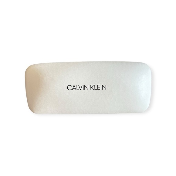 Calvin Klein white case hard eyeglasses case - Picture 1 of 5